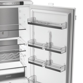 Whirlpool Kombinovaná chladnička s mrazničkou Vstavané WHK2 5323 B5E2 Zinc Metal 2 doors Drawer