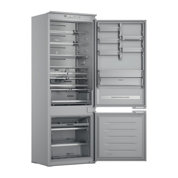 Whirlpool Kombinovaná chladnička s mrazničkou Vestavné WH SP70 T262 P Šedá 2 doors Perspective open