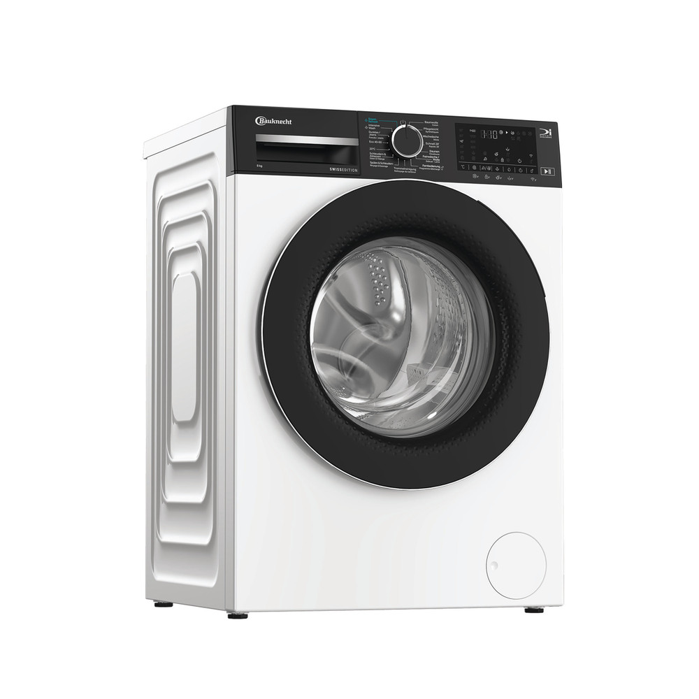 Bauknecht Lave-linge Appareil à pose libre BKWM6108 Blanc Chargeurs frontaux A Perspective