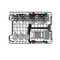 Whirlpool Astianpesukone Kalusteisiin sijoitettava WSIE 2B19 C Full-integrated F Frontal