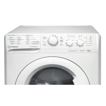 Indesit Lavadora Libre instalación MTWC 91083 W SPT Blanco Cargador frontal D Control panel