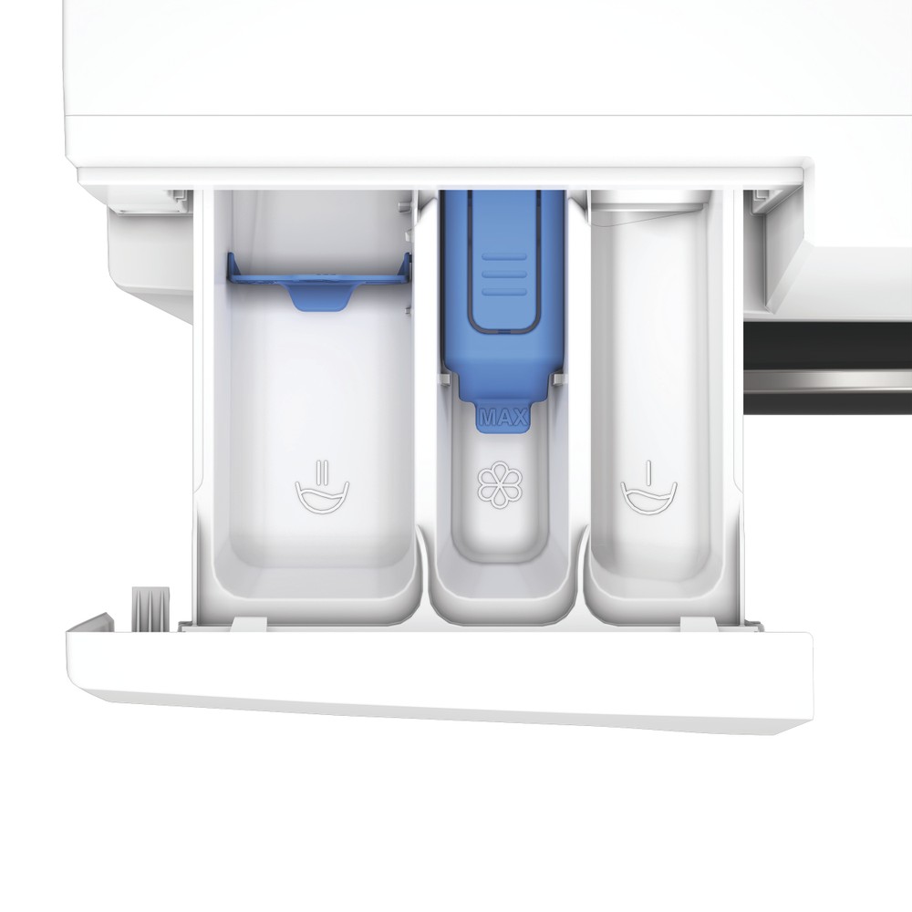 Hotpoint Lavadora secadora Libre instalación HBD 8680 SPT Blanco Cargador frontal Drawer