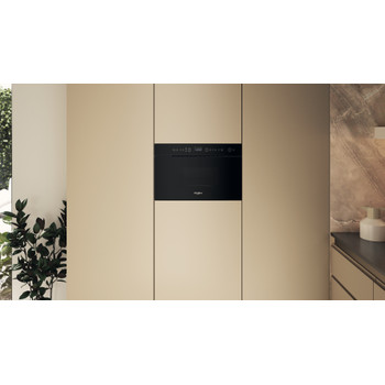 Whirlpool Micro-ondas Encastre WMN14BB Preto Eletrónico 22 MO + Função Grill 750 Lifestyle frontal
