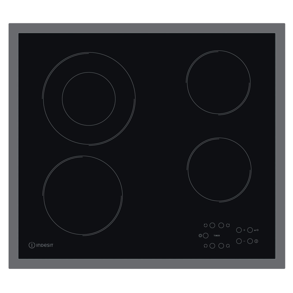 Indesit Varná deska RI 261 X Černá Radiant vitroceramic Frontal