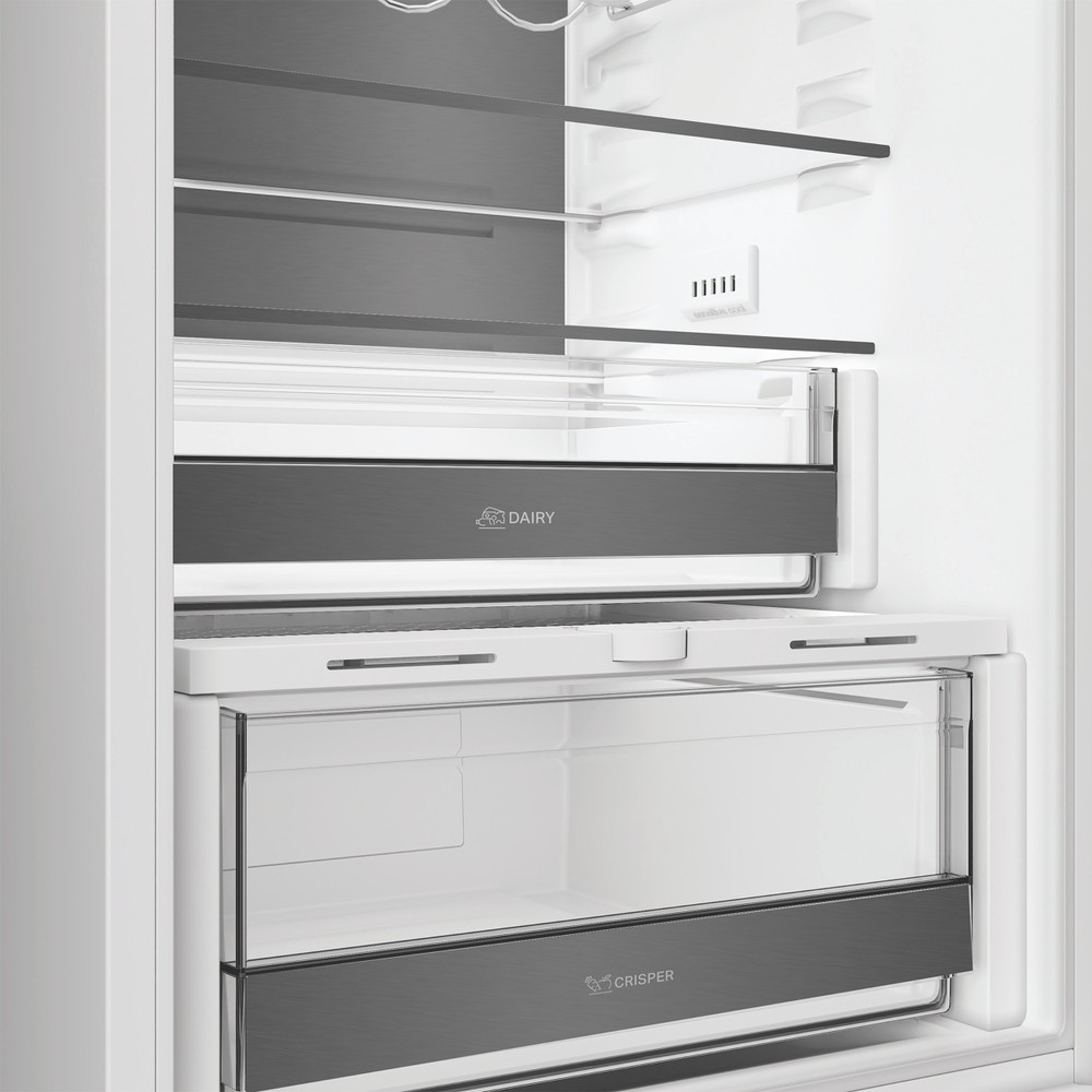 Whirlpool Réfrigérateur combiné Encastrable WHK2 5294 B6E1 Zinc Metal 2 portes Drawer