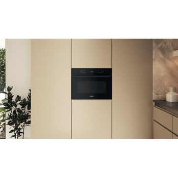 Whirlpool Microondas Encastre WCW7O7HTSB Negro Electrónico 53 MW-Combi 950 Lifestyle frontal