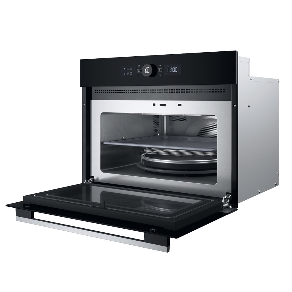 Whirlpool Мікрохвильова піч Вбудований (-а) WMW57DHMX Нержавіюча сталь Електронне 40 Комбінована мікрохвильова піч 900 Perspective open