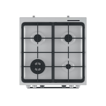 Whirlpool Aragaz WS68G8CHW/E/1 Alb Gaz Frontal top down