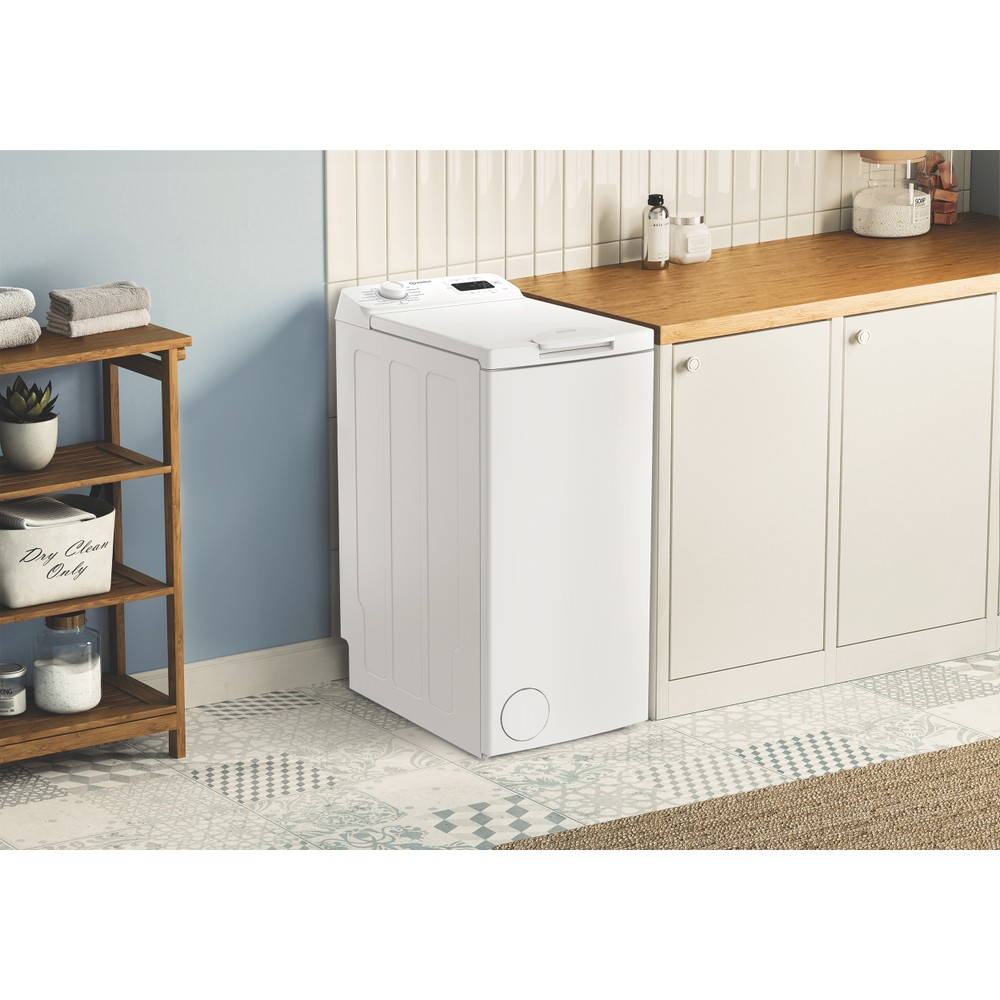 „Indesit“ Skalbimo mašina Laisvai pastatoma TI5513EMTEE Balta Pakraunama iš viršaus C Lifestyle perspective