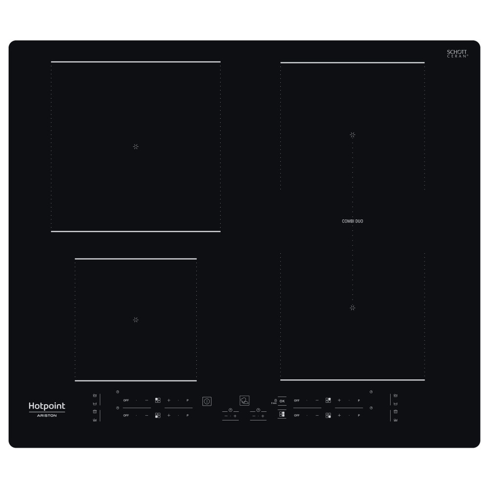 Hotpoint_Ariston Печка HB 3760B NE Черно Induction vitroceramic Frontal