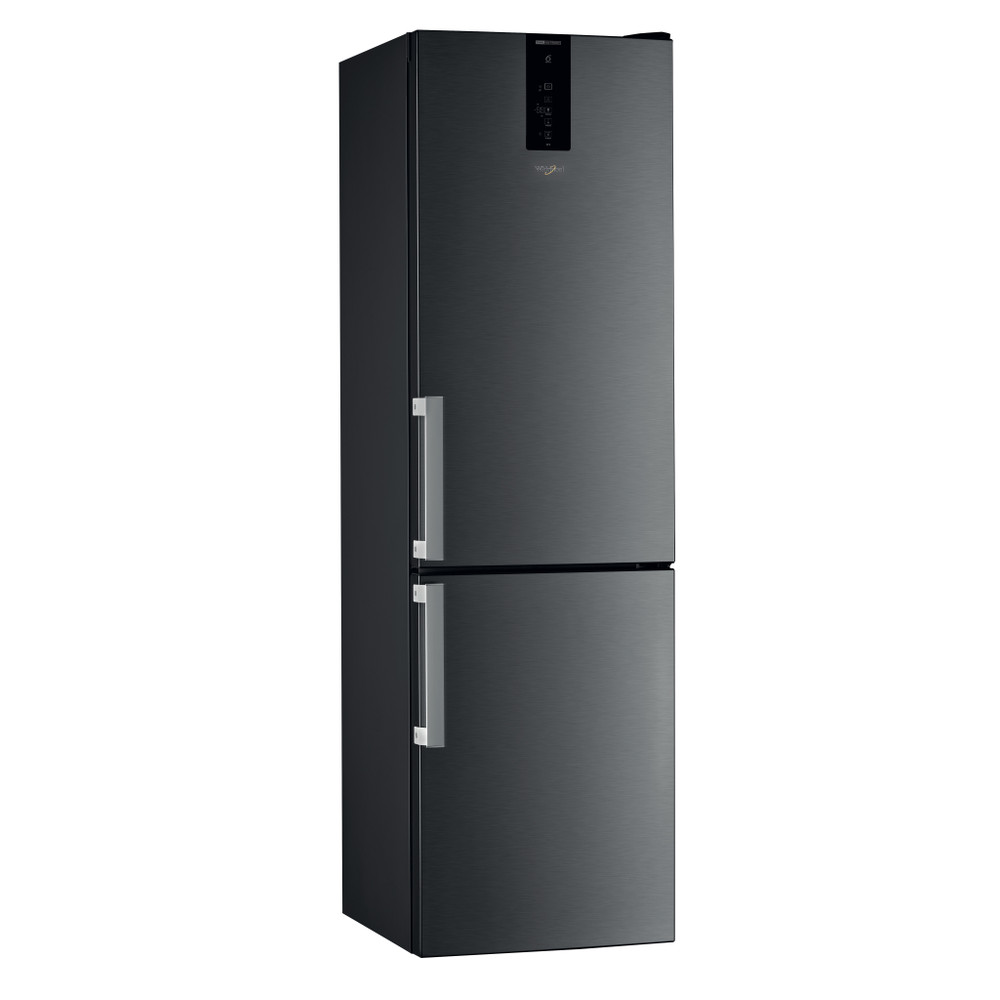 Whirlpool Kombinirani hladnjak Samostojeći W9 931D KS H Crna/Inox 2 doors Perspective