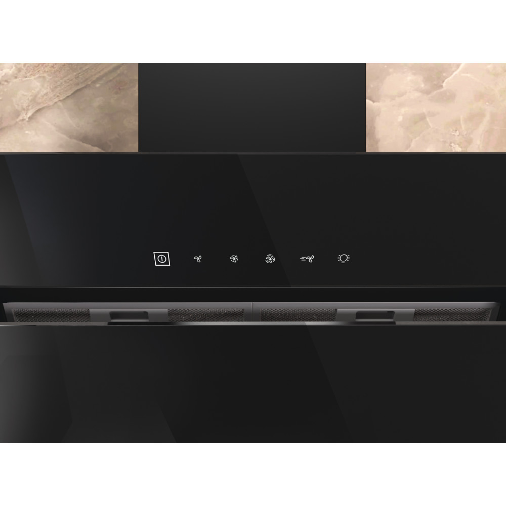 Whirlpool Витяжка Вбудований (-а) WHVS 91F LT DP K Чорний Пристінна Електронне Lifestyle control panel