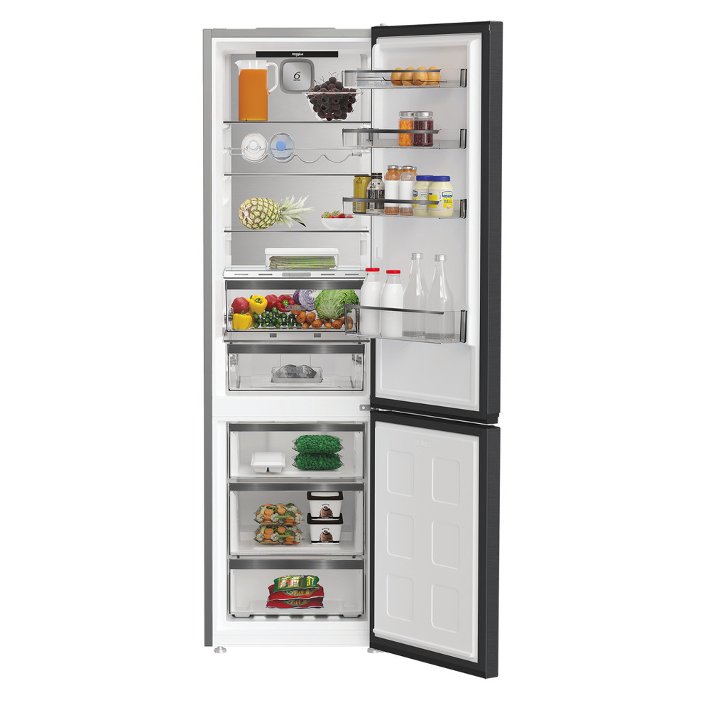 Whirlpool Холодильник з нижньою морозильною камерою. Соло WHK 26402 XBR4U1 Темно-сірий 2 двері Lifestyle frontal open