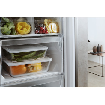 Whirlpool Freezer Freestanding UW8 F2C XLSB UK 2 Optic Inox Drawer