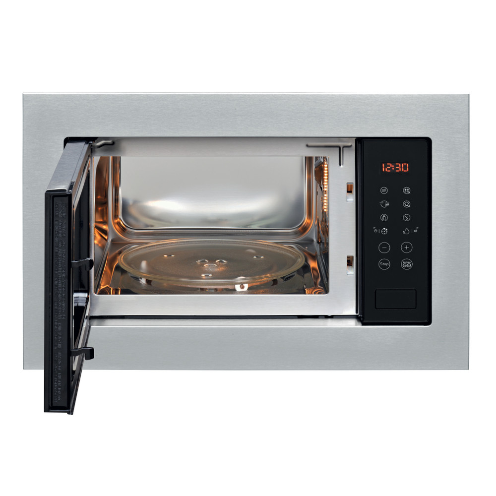 Indesit Microwave Built-in MWI 125 GX UK Stainless steel Electronic 25 MW+Grill function 900 Frontal open