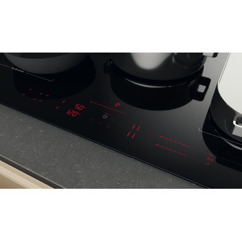Whirlpool Kookplaat WEX9024DCFF2 Zwart Induction vitroceramic Control panel