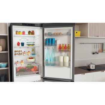 Indesit Combinación de frigorífico / congelador Libre instalación INFC8 TA23X Inox 2 doors Lifestyle detail