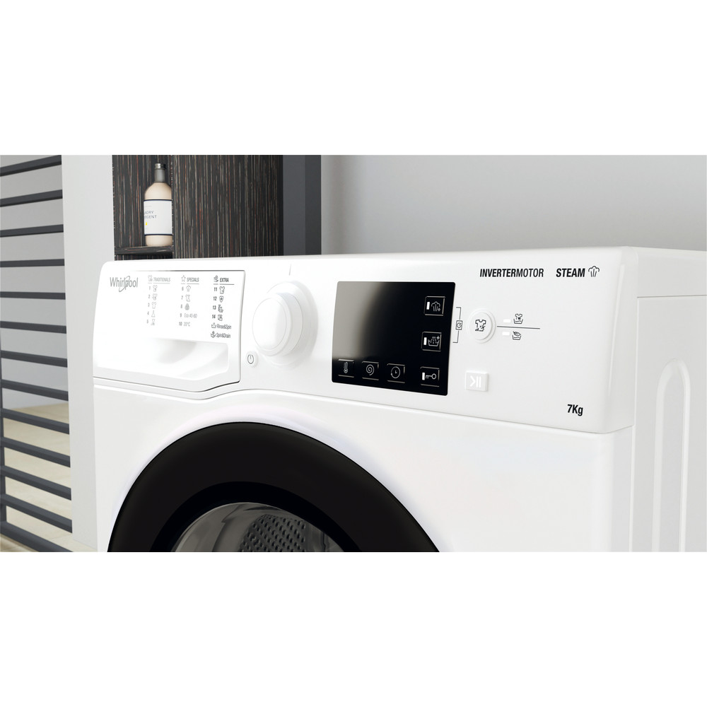 Whirlpool Mosógép Szabadonálló WRSB 7259 WB EU Fehér Elöltöltős B Lifestyle control panel