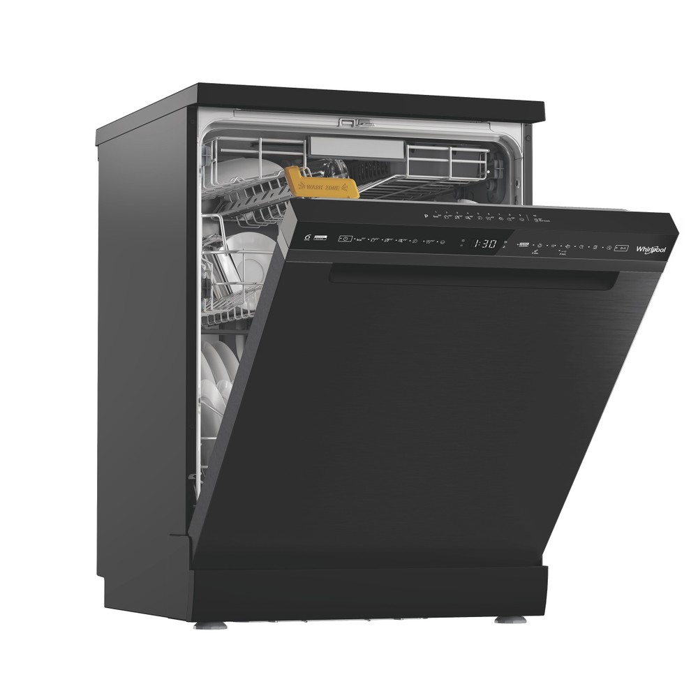 Whirlpool Vaatwasser Vrijstaand W8F HS61BS Vrijstaand A Perspective open
