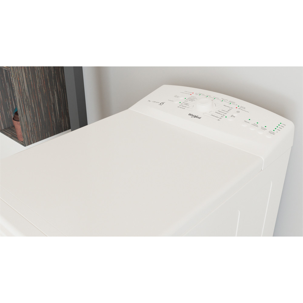 Whirlpool Lavadora Libre instalación TDLR 7220LS SP/N Blanco Carga superior E Lifestyle perspective