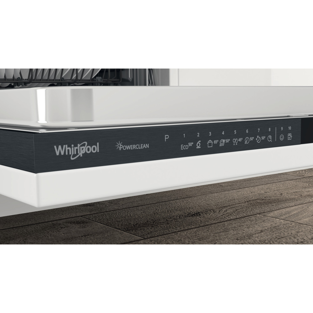 Whirlpool Mosogatógép Beépíthető WIP 4T133 PFE Full-integrated D Lifestyle control panel