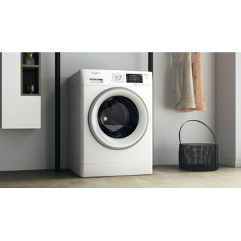Whirlpool Wasdroger Vrijstaand FFWDD 1076258 SV EE Wit Voorlader Lifestyle perspective