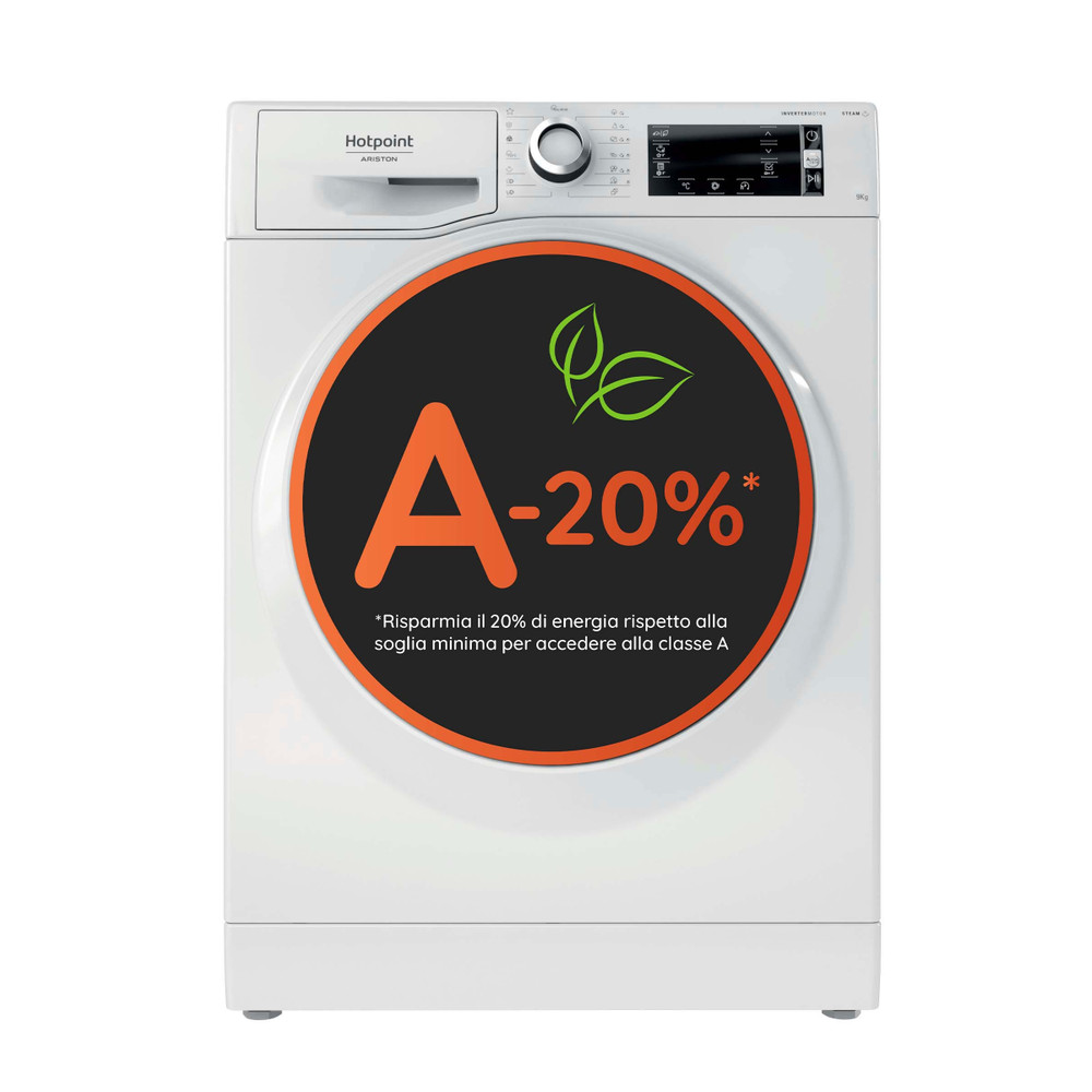 Hotpoint_Ariston Máquina de lavar roupa Livre Instalação NLCD 948 WC A EU Branco Carga Frontal A Frontal