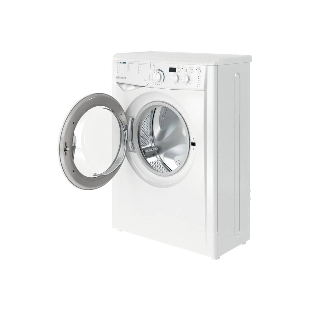 Indesit Mosógép Szabadonálló EWUD 41251 W EU N Fehér Elöltöltős F Perspective open