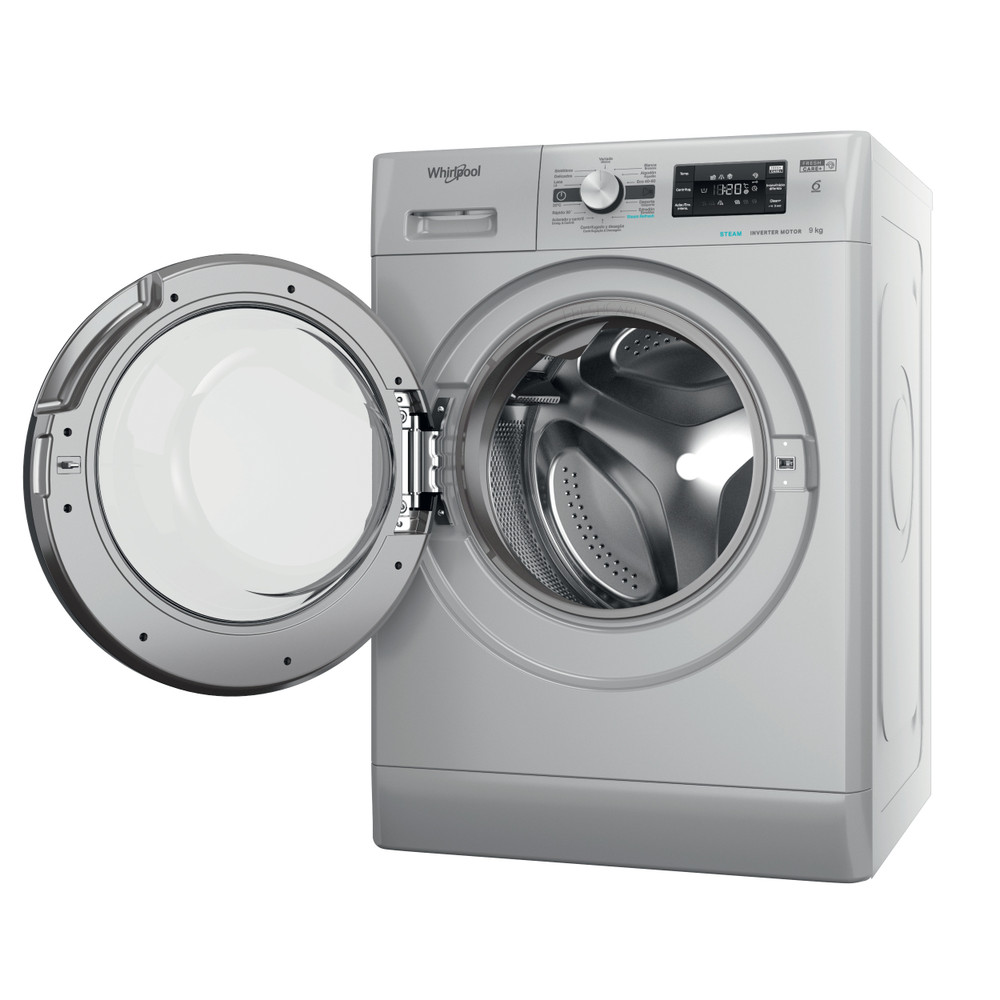 Whirlpool Máquina de lavar roupa Livre Instalação FFB 9489 SBV SPT Prata Carga Frontal A Perspective open