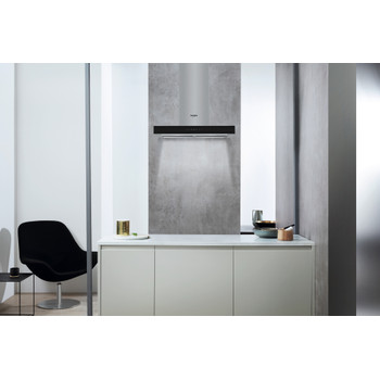 Whirlpool Exaustor Encastre WHBS 62F LT K/1 Preto Wall-mounted Eletrónico Lifestyle frontal