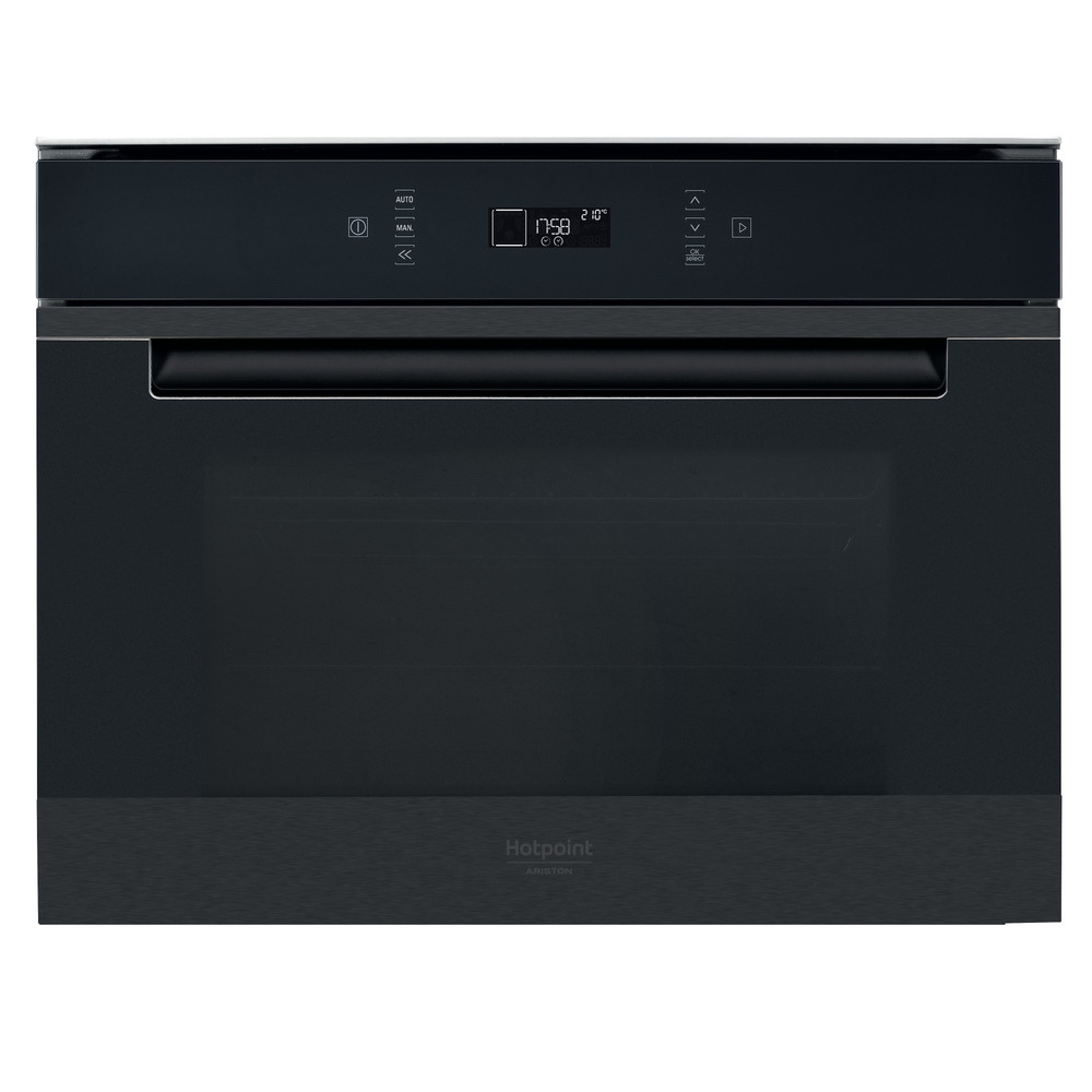 Hotpoint_Ariston Kuchenka mikrofalowa Zabudowa MP 776 BMI HA Black Anodized Elektroniczny 40 MW-Combi 900 Frontal