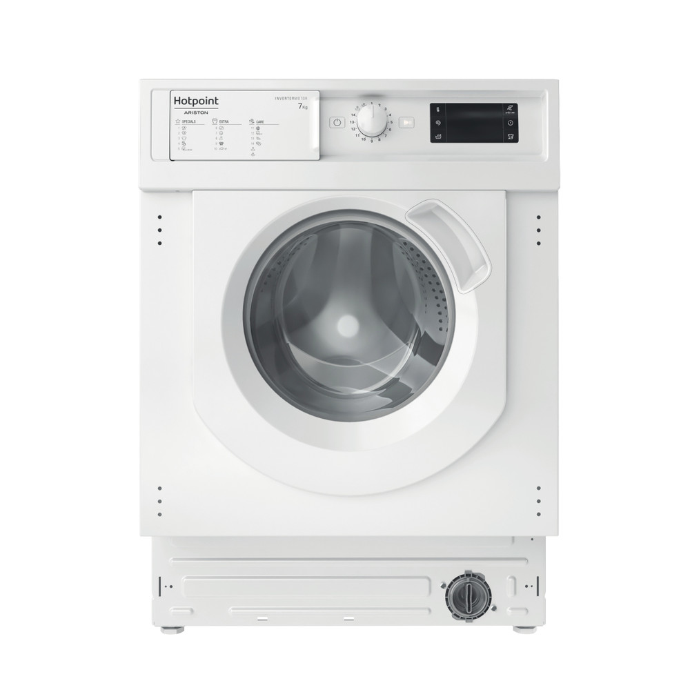 Hotpoint_Ariston Lave-linge Encastrable BI WMHG 71483 EU N Blanc Lave-linge frontal D Frontal