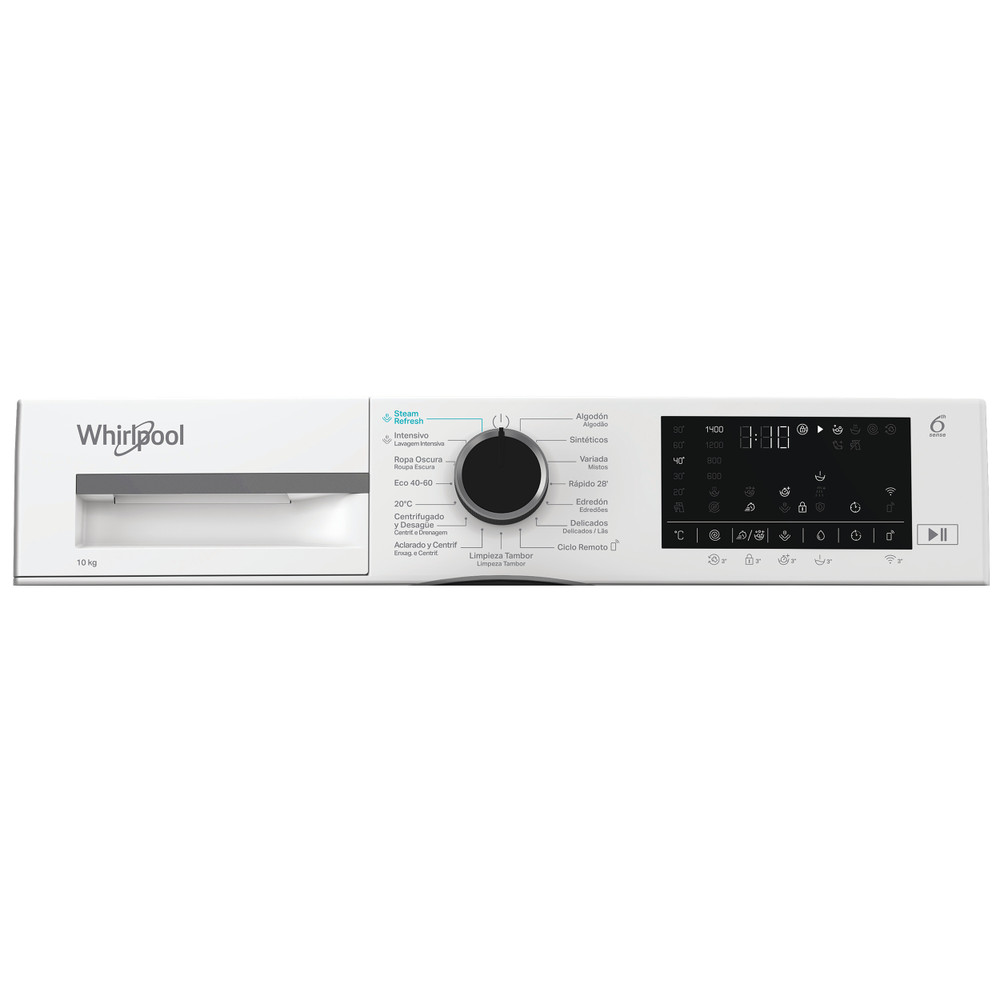 Whirlpool Lavadora Libre instalación WAM 07WB SPT Blanco Cargador frontal A Program