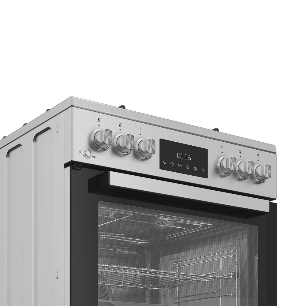 Whirlpool Sporák W6G8LCSWX Nerez Plynová Control panel