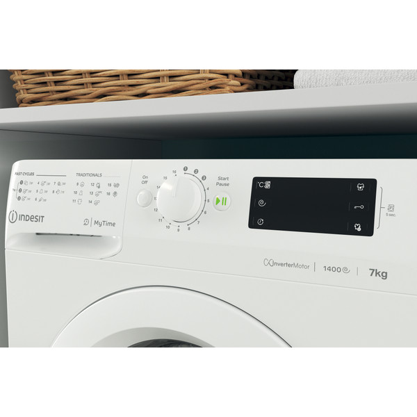 Indesit Пральна машина Соло OMTWE 71483 W EU Білий Front loader A+++ Lifestyle control panel