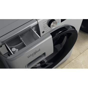Whirlpool Lavadora secadora Libre instalación FFWDD 1174269 SBV SPT Plata Cargador frontal Drawer