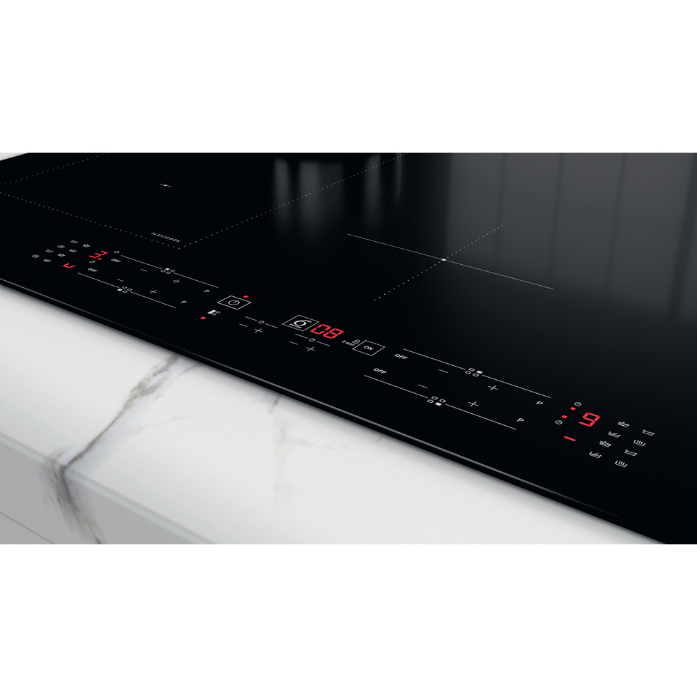 Whirlpool Kookplaat WL B2977 NE Zwart Induction vitroceramic Lifestyle control panel