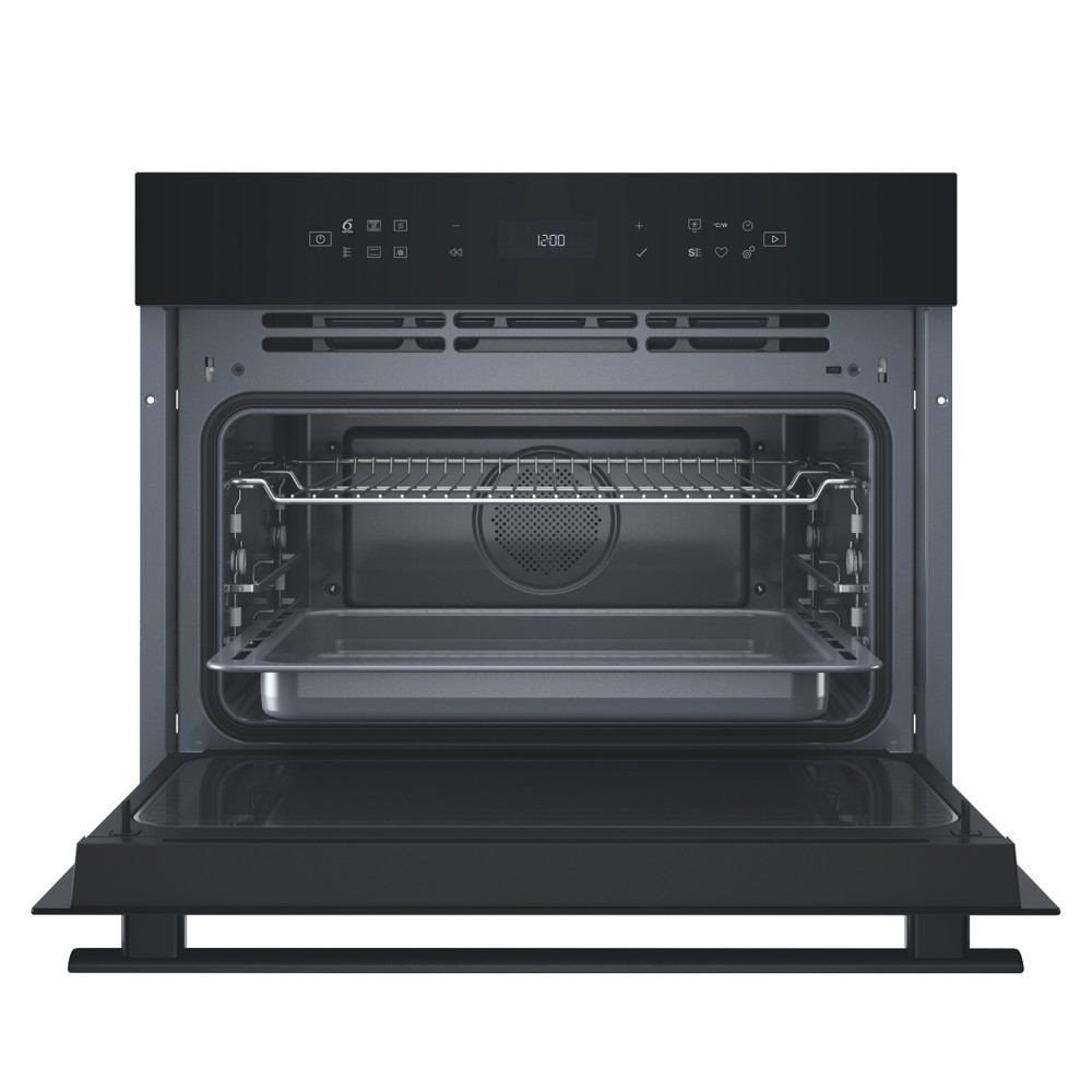 Whirlpool Four à micro-ondes Encastrable WCW76HTB Noir Électronique 53 Micro-ondes combiné 950 Frontal open