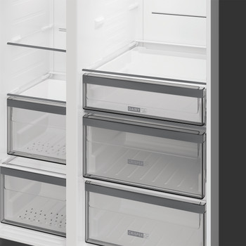 Whirlpool Side-by-Side Freestanding WHG2 6574W XK5UK ARC 764 Manhattan Gray Drawer