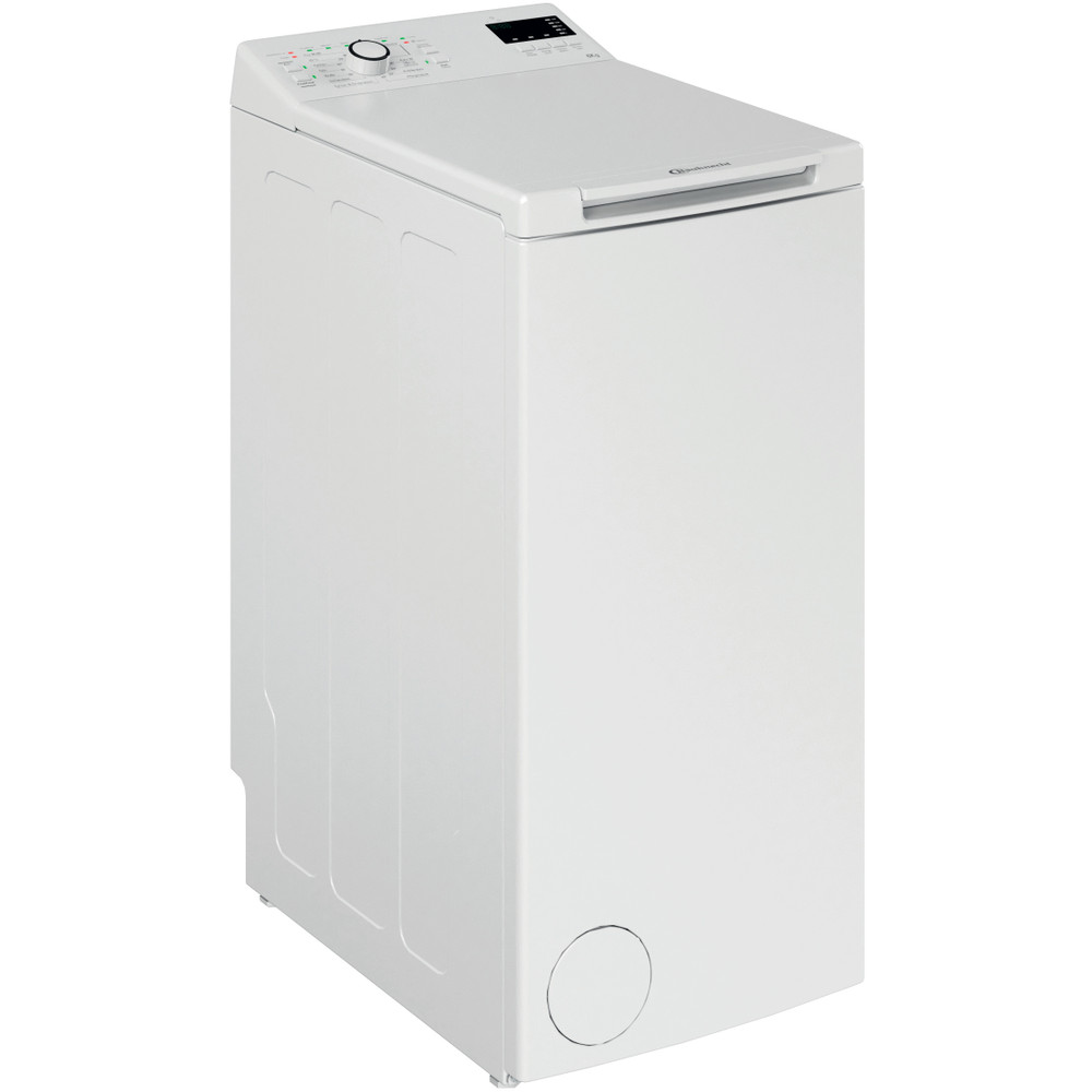 Bauknecht Vaskemaskine Fritstående WAT Smart Eco 12C Hvid Topbetjent C Perspective