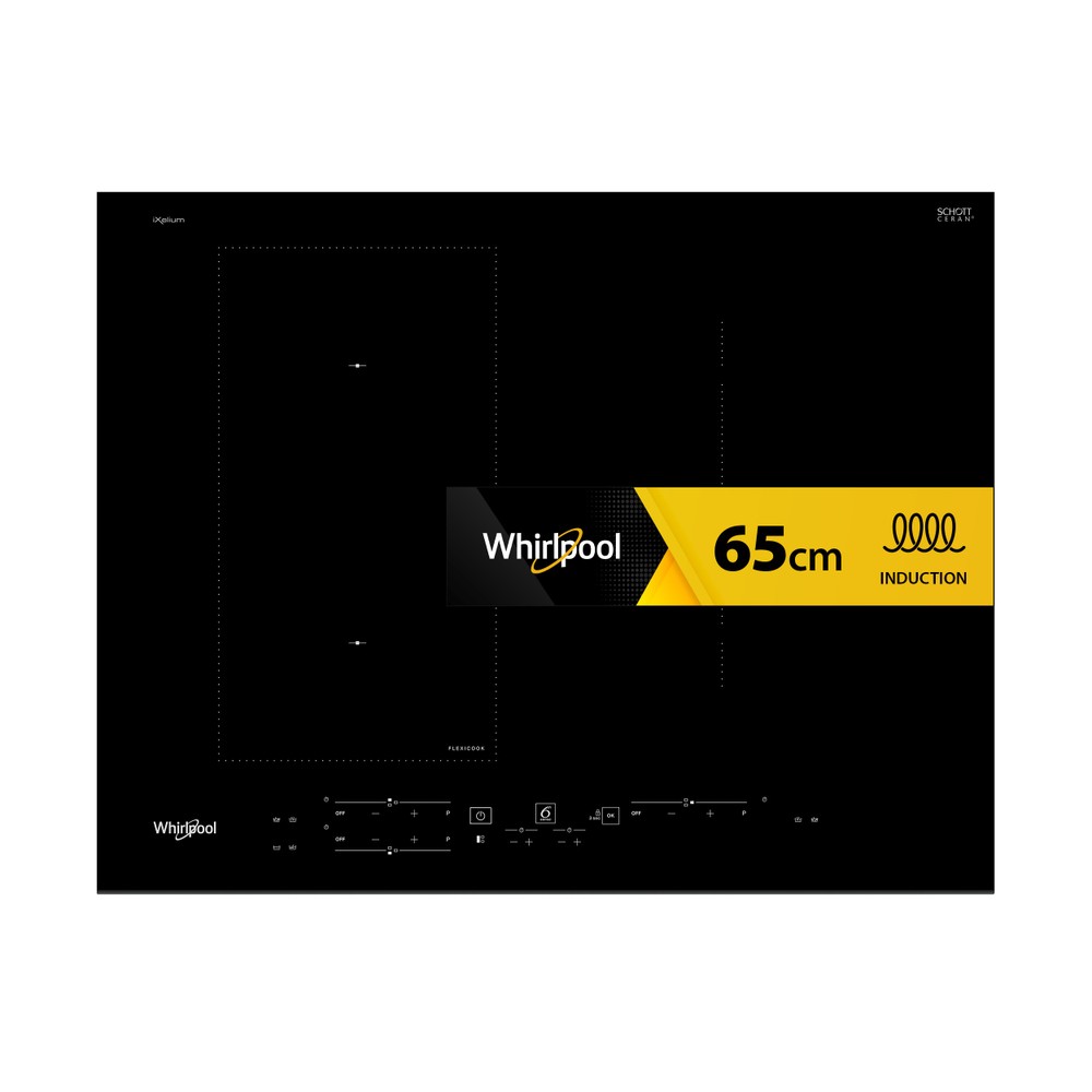 Whirlpool Table de cuisson WL B3965 BF/IXL Noir Induction vitroceramic Frontal