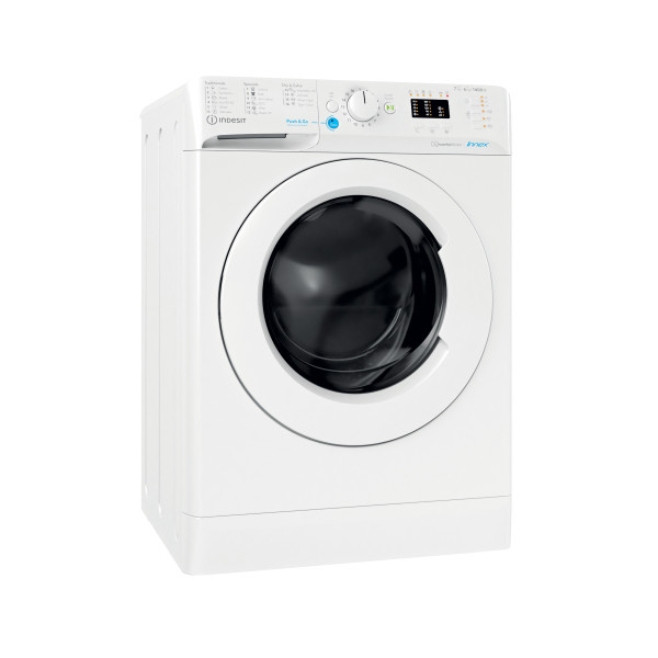 Indesit Mosó-szárító Szabadonálló BDA 761483X W EE N Fehér Elöltöltős Perspective