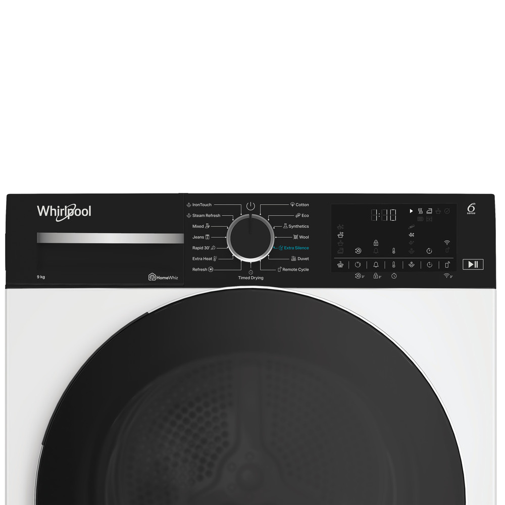 Whirlpool Sušička WP B9X WBS EE Bílá Control panel