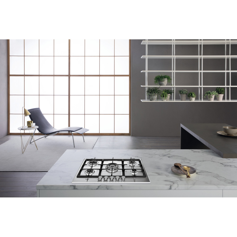 Whirlpool Hob GMA 7522/IX Inox Gas Lifestyle frontal top down