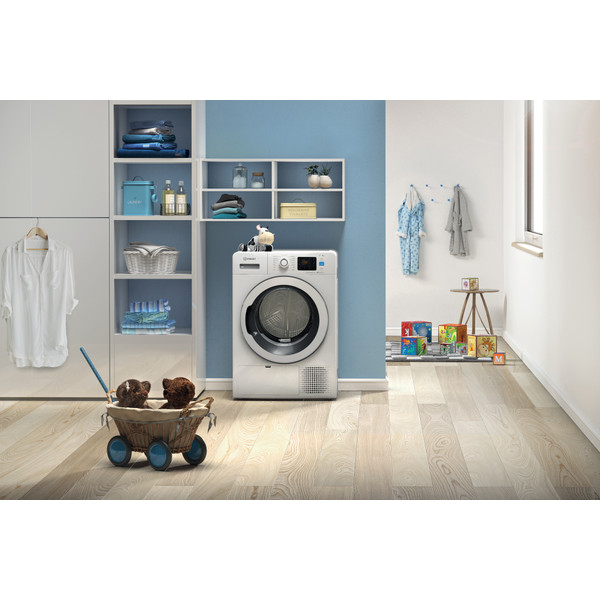 Indesit Szárító YT M11 83K RX EU Fehér Lifestyle frontal