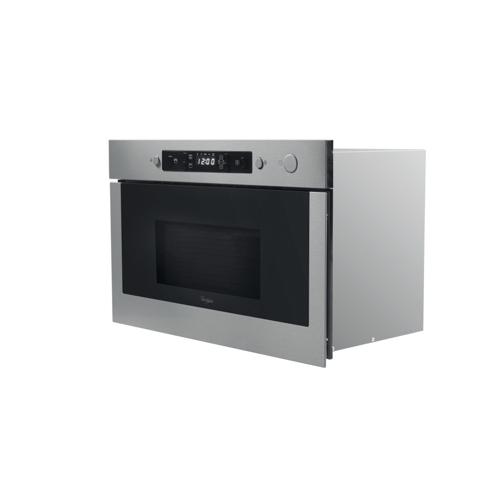 Whirlpool Mikrohullámú sütő Beépíthető AMW 439/IX Rozsdamentes acél Elektromos 22 Mikrohullám+Grill funkció 750 Perspective