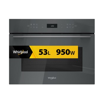 Whirlpool Four à micro-ondes Encastrable WCW7O7HTSSG Stardust grey glossy Électronique 53 Micro-ondes combiné 950 Frontal