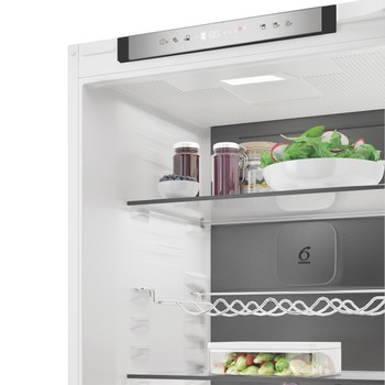 Whirlpool Kombinovaná chladnička s mrazničkou Vestavné WHK2 5293 B5E1 Zinc Metal 2 doors Lifestyle perspective