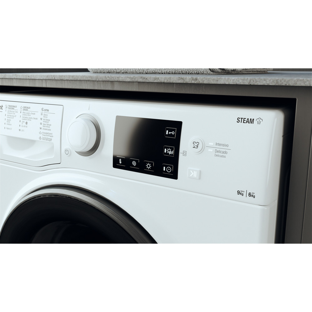 Hotpoint_Ariston Lavadora secadora Libre instalación RDG 964348 WD V SPT Blanco Cargador frontal Lifestyle control panel