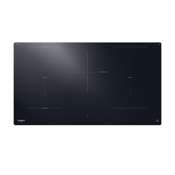 Whirlpool Placa WEX9024DCFF2 Preto Induction vitroceramic Frontal top down